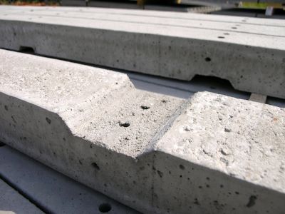 concrete recessed post