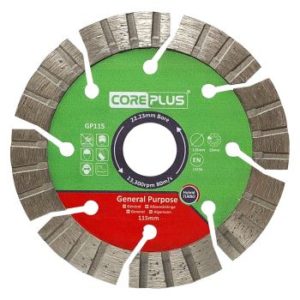 Concord Blades SSB040A10CP 4-Inch General Purpose Segmented Diamond Blade – 10mm Segment Height, Wet/Dry Cutting For Concrete, Brick, Pavers & Masonry